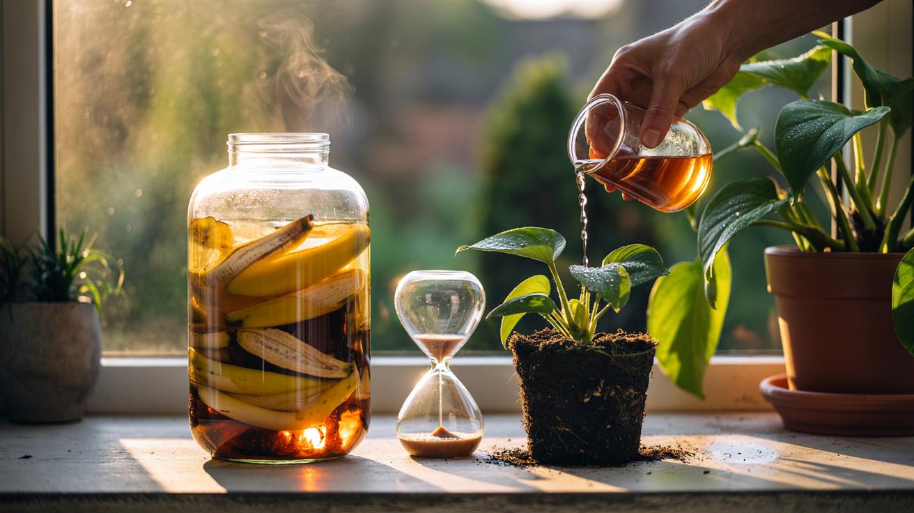 Revive Plants with Banana Peel: How nutrients seep in just an hour